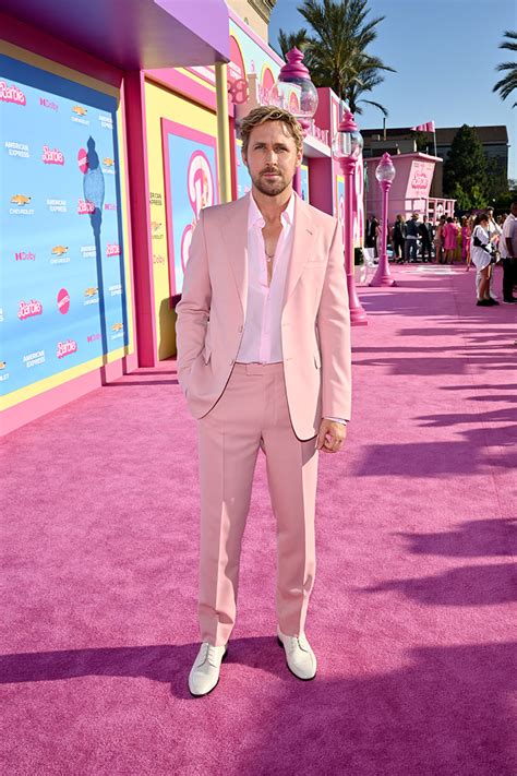 ryan gosling pink gucci suit.